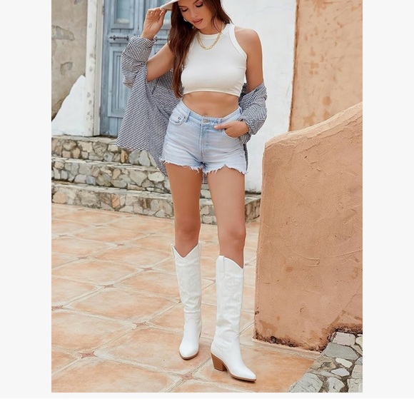 White Western Boots - Picture 8 of 9